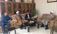 حضور معاون محترم توسعه منابع و پشتیبانی دانشگاه در دانشکده علوم قرآنی میبد